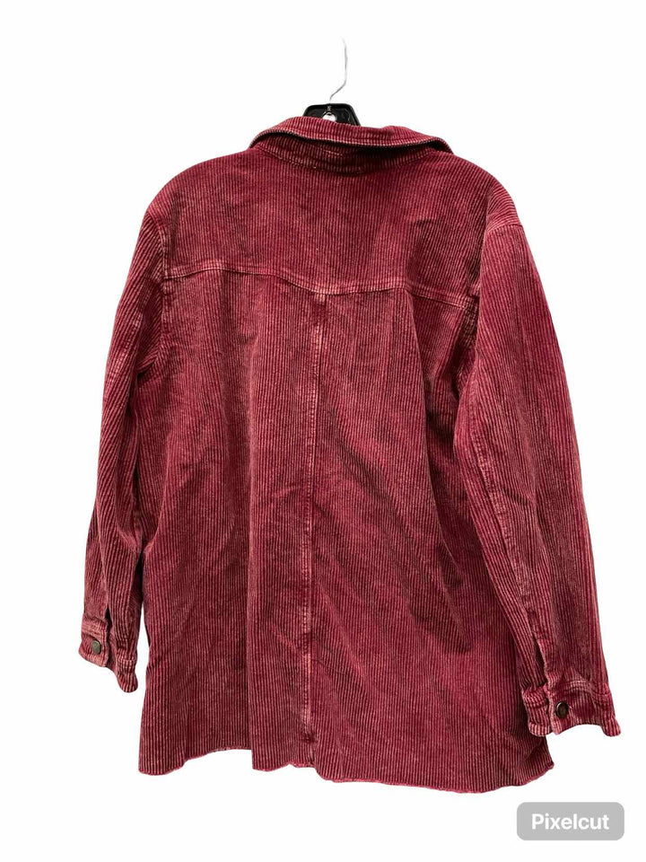 She + Sky Size M Mauve Corduroy Jacket (Outdoor)