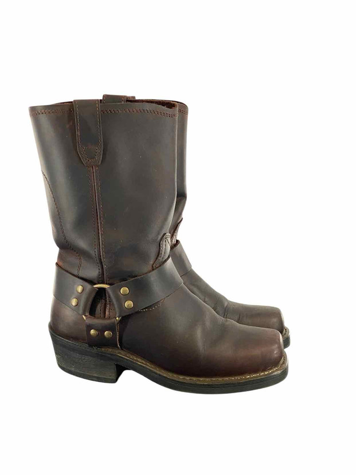 Dingo Shoe Size 7 Brown Leather Boots(knee)