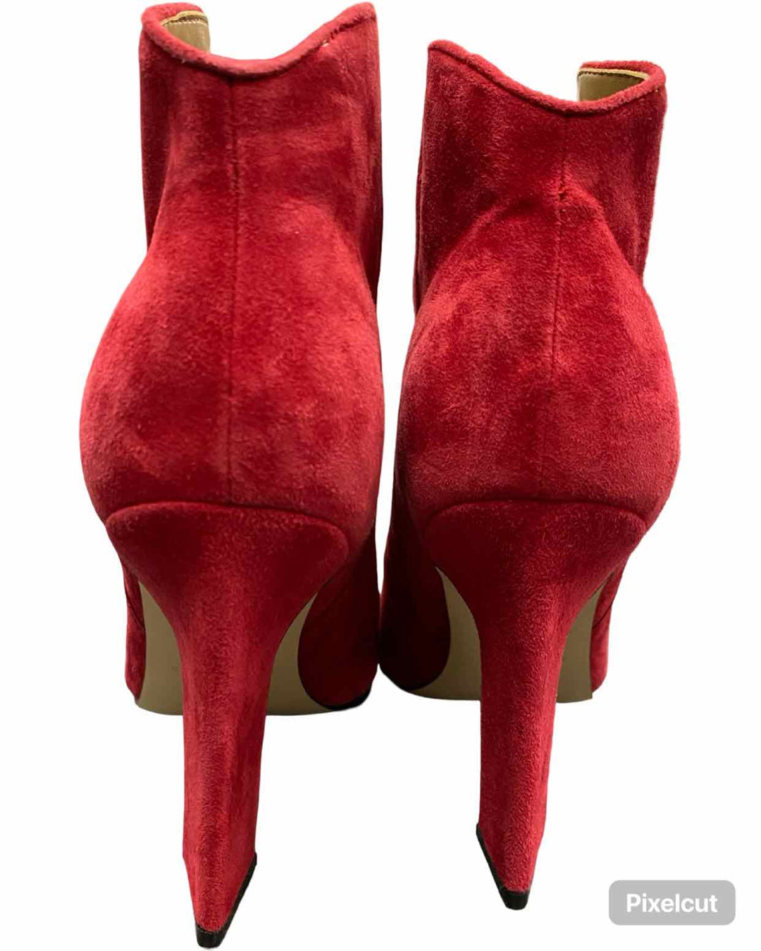 Marc Fisher Shoe Size 8 Red Faux Suede Pointed Boots(Ankle)