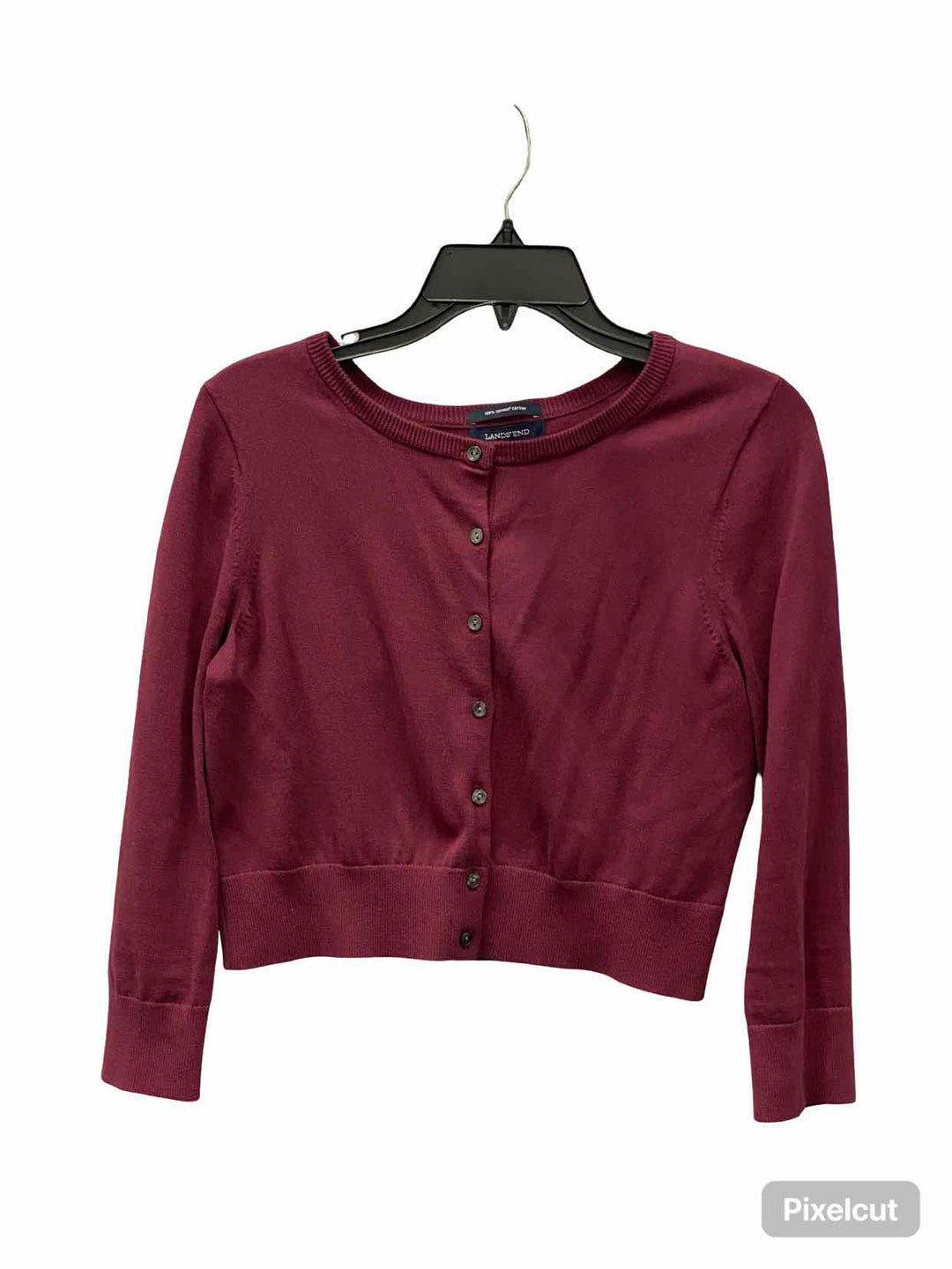 Lands End Size S Purple Cotton Sweater