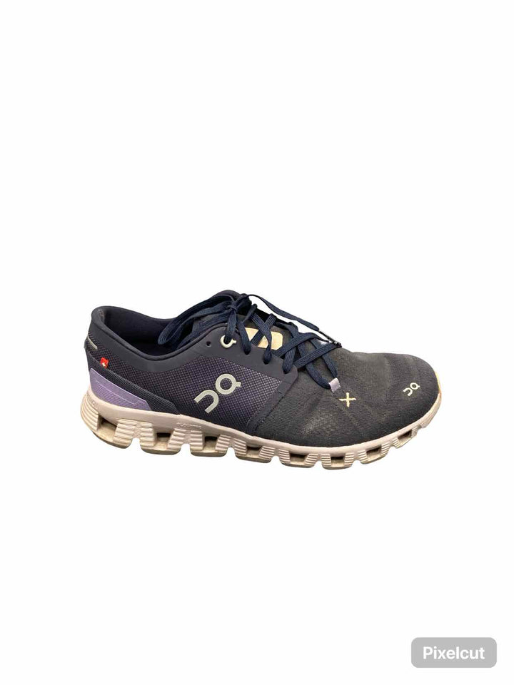 On Cloud Shoe Size 9 Navy Purple Cloud X 3 Sneakers