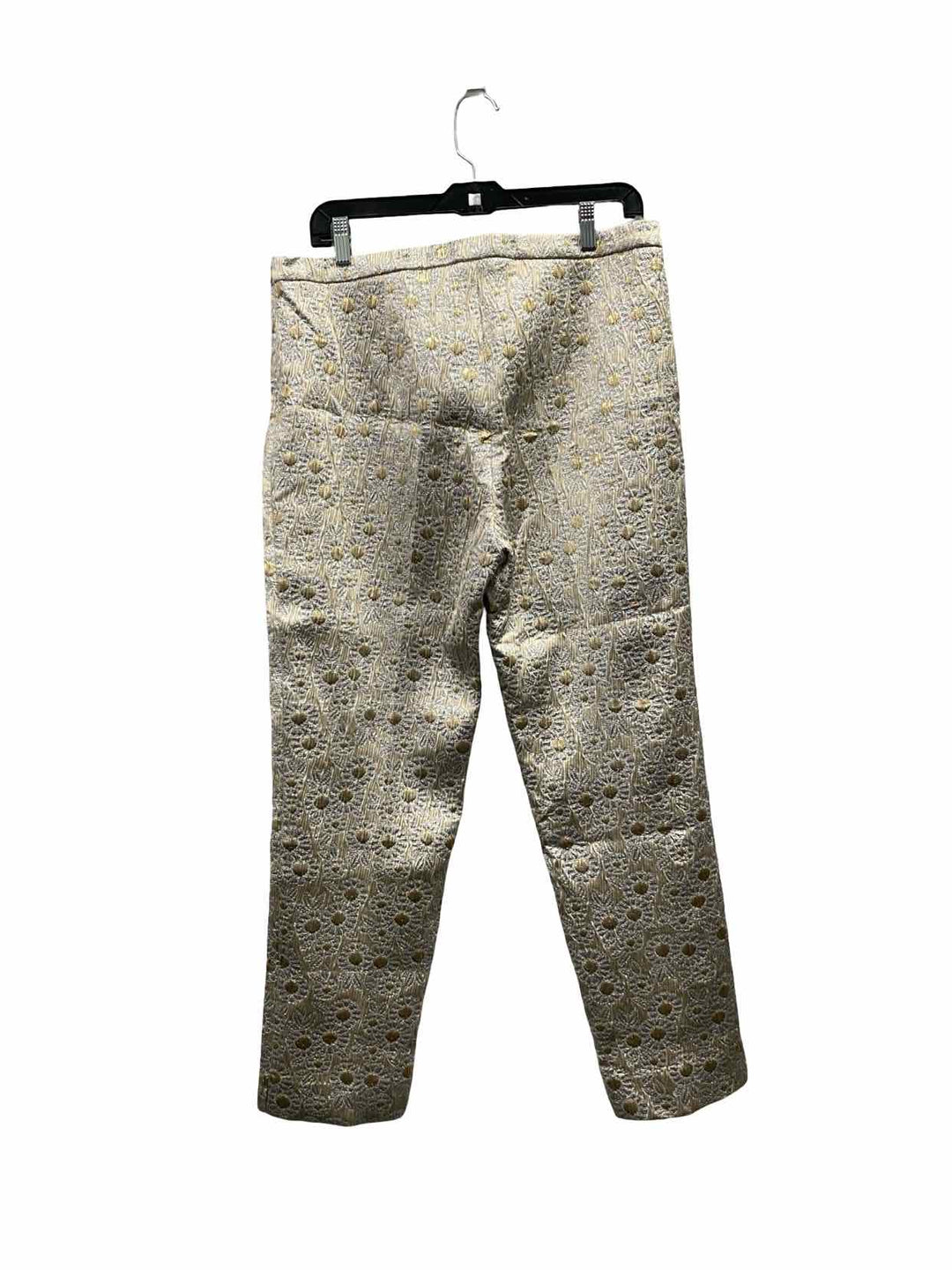 Trina Turk Size 12 Silver Gold Metallic NWT Pants