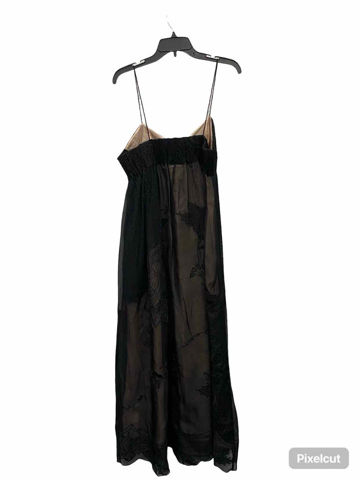Farm Rio Size L Black Formal Dress(Long)