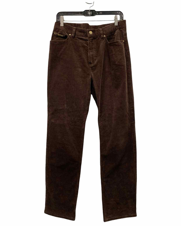 Lauren Jeans Company Size 8 Brown 98% Cotton Corduroy Pants