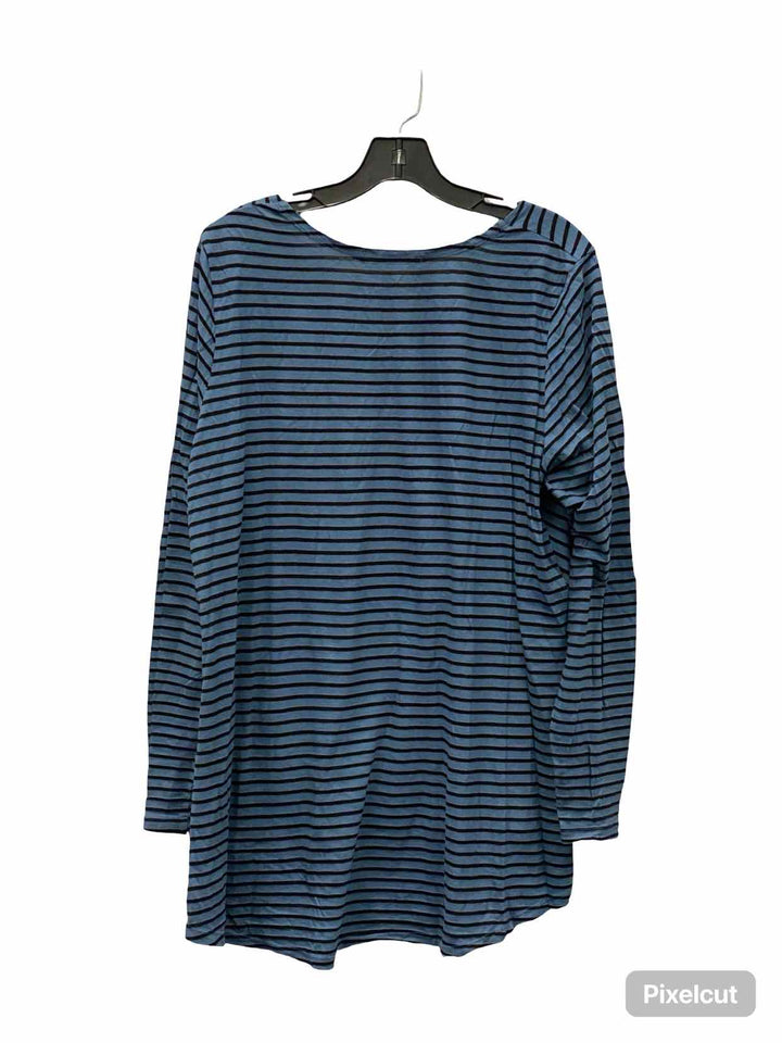 Cut Loose Size XL Blue Black Striped Long Sleeve Shirts