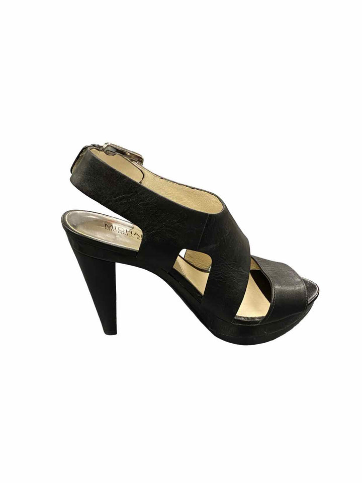 Michael Kors Shoe Size 7.5 Black Leather Heels