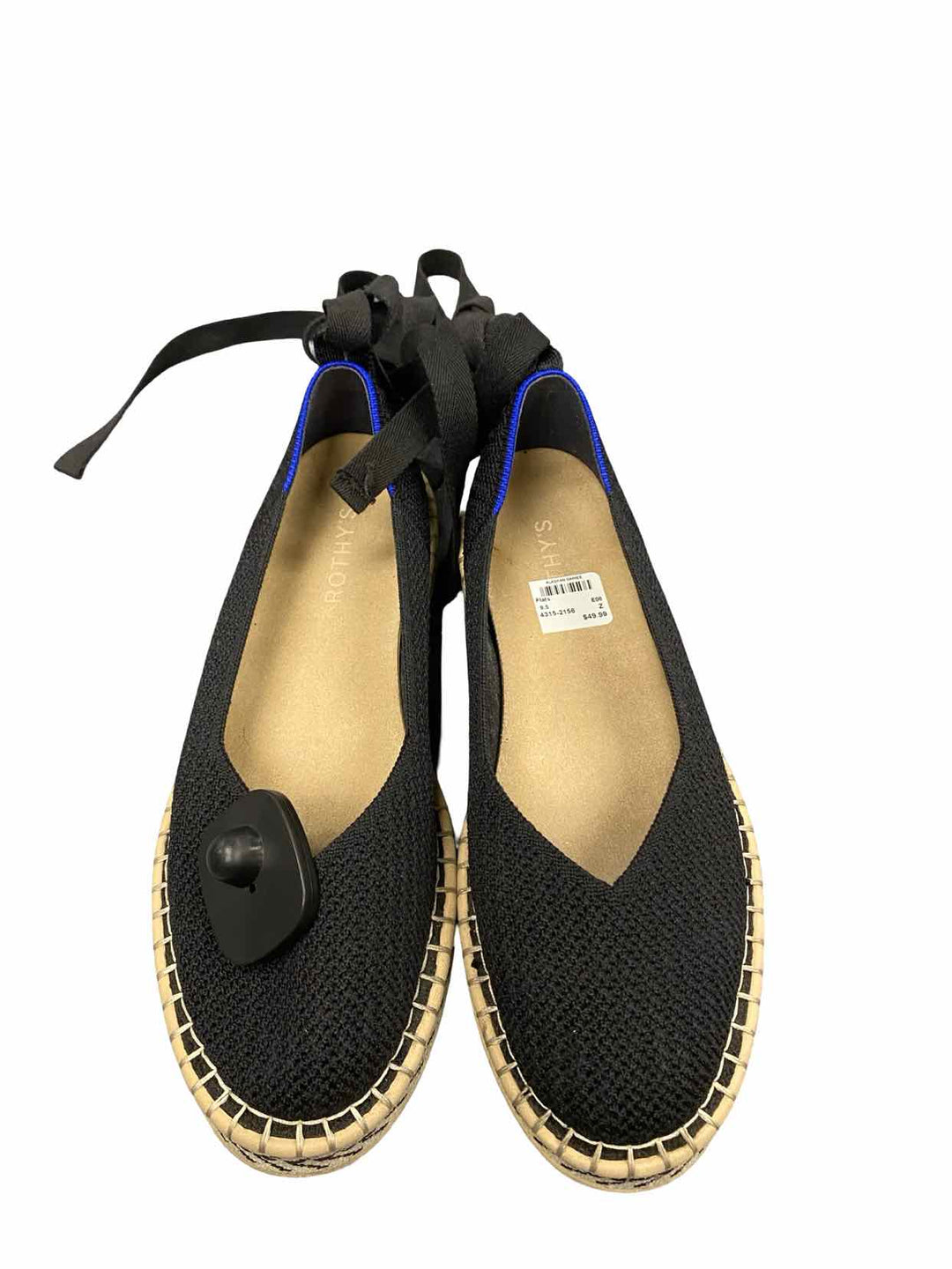 Rothy's Shoe Size 9.5 Black The D'Orsay Espadrille Flats