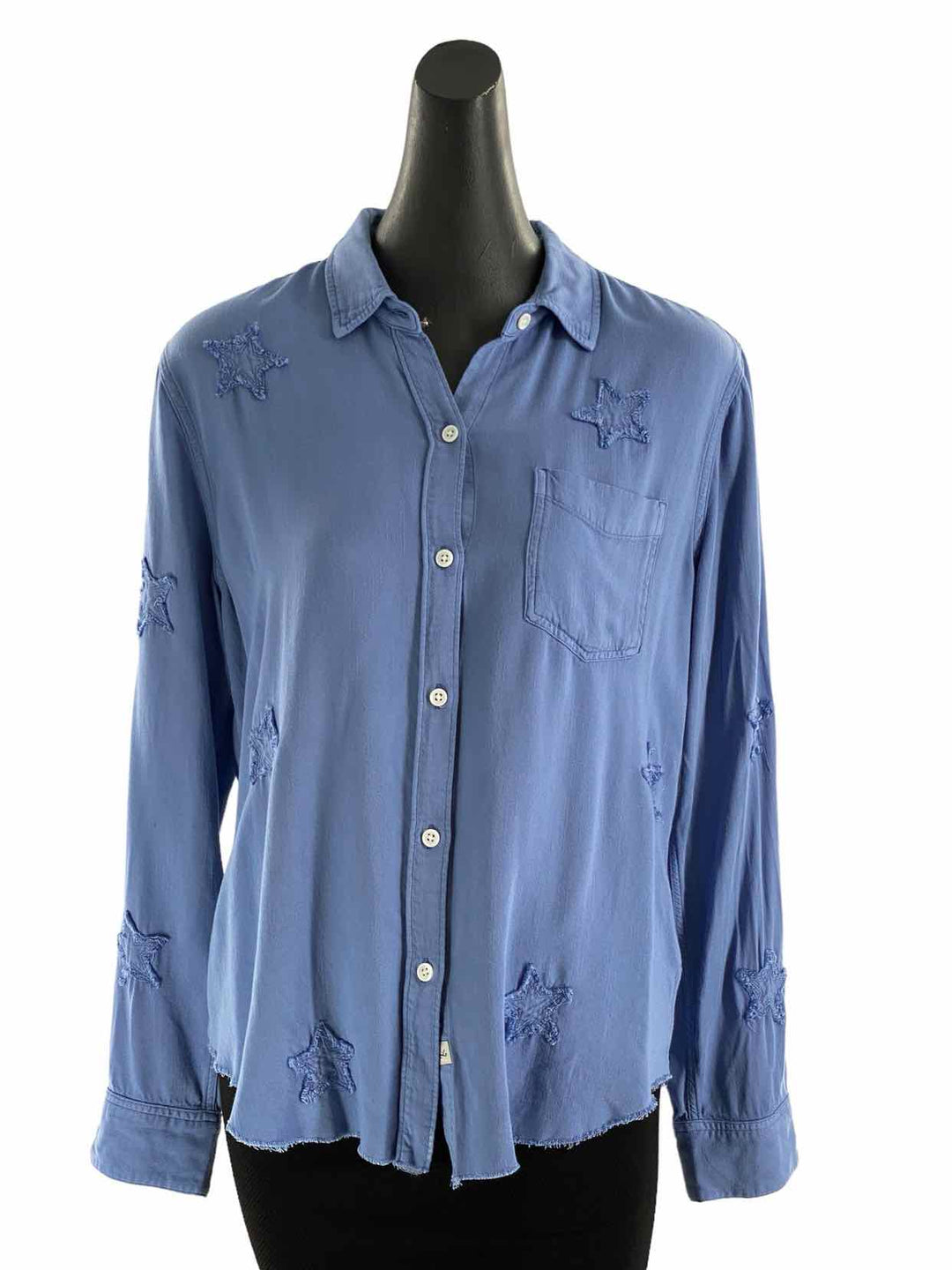 Rails Size M Blue STARS Long Sleeve Shirts