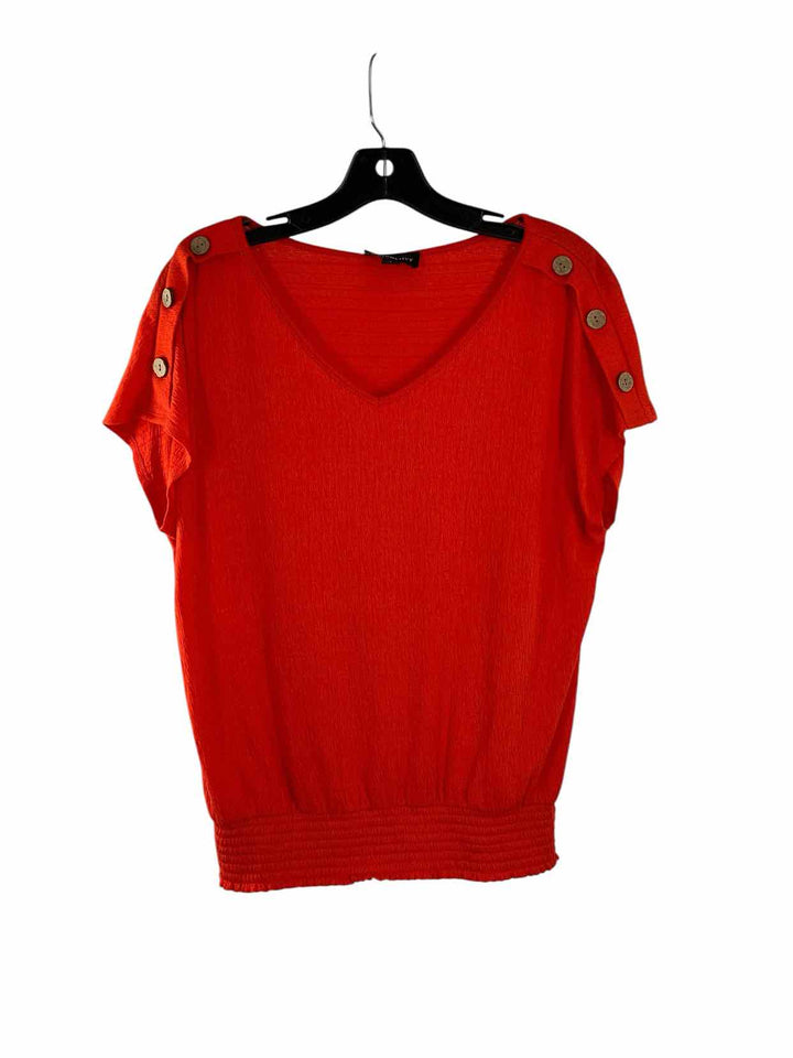 Fortune + Ivy Size S Orange Short Sleeve Shirts