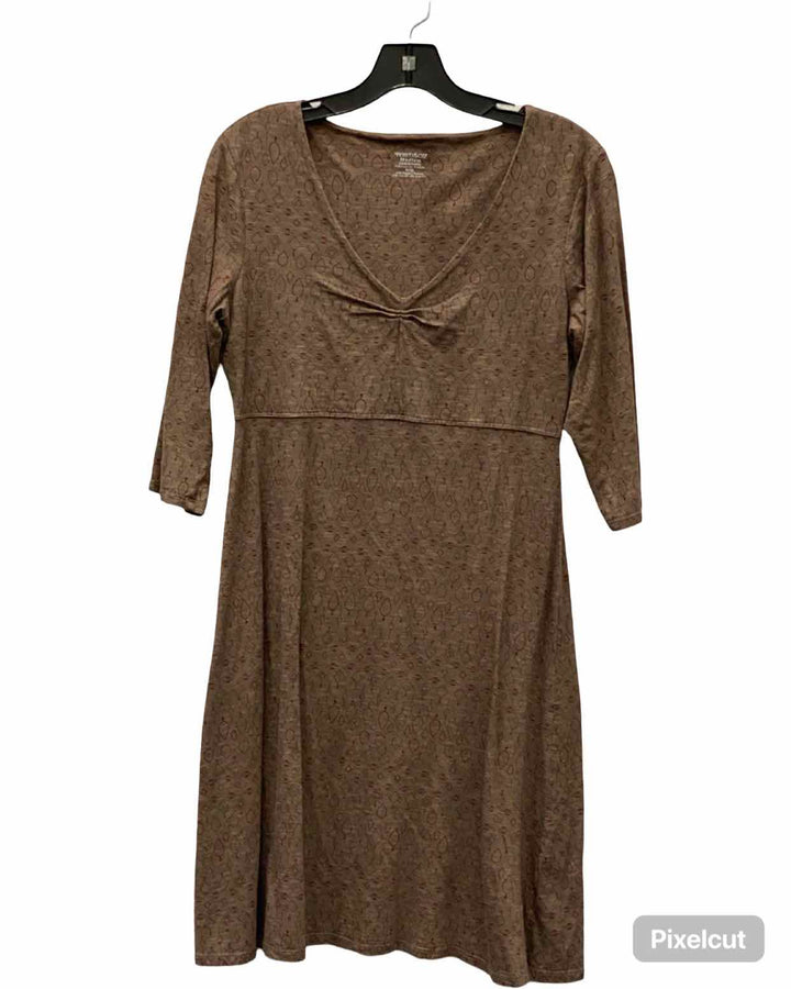 Toad & Co. Size M Brown Print Dress