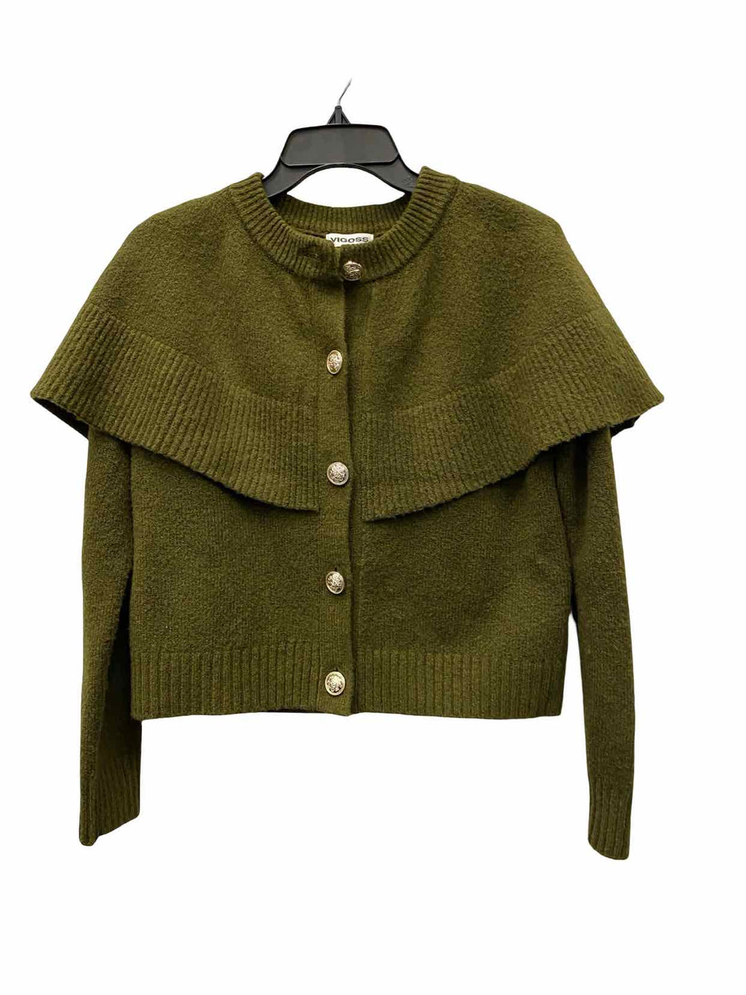 Vigoss Size XS Green Cardigan Sweater