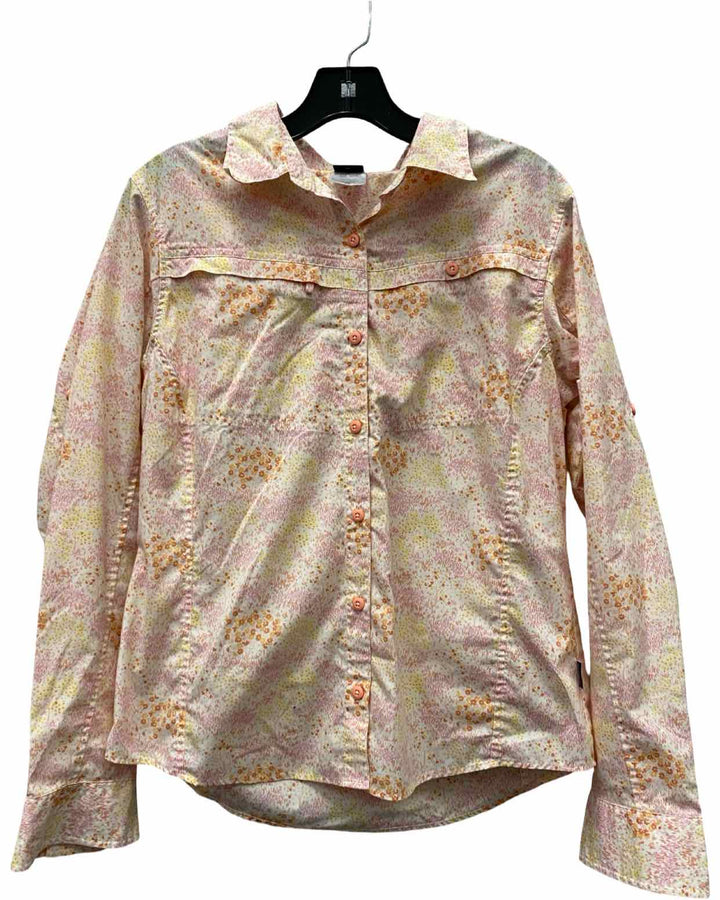 Patagonia Size 12 Pink Print Long Sleeve Shirts