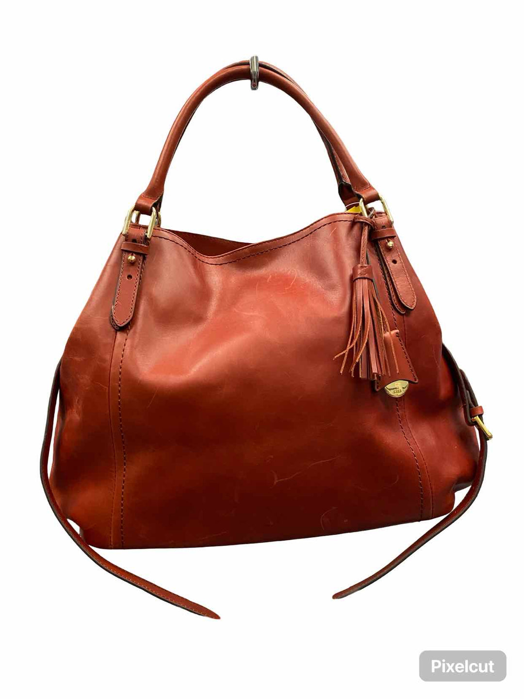 G.I.L.I Brown W/Crossbody Strap Purse