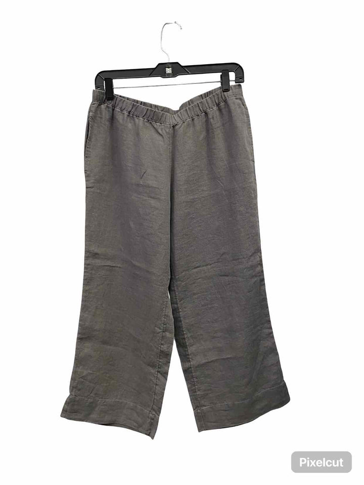 J Jill Size S Grey 100% Linen Pants