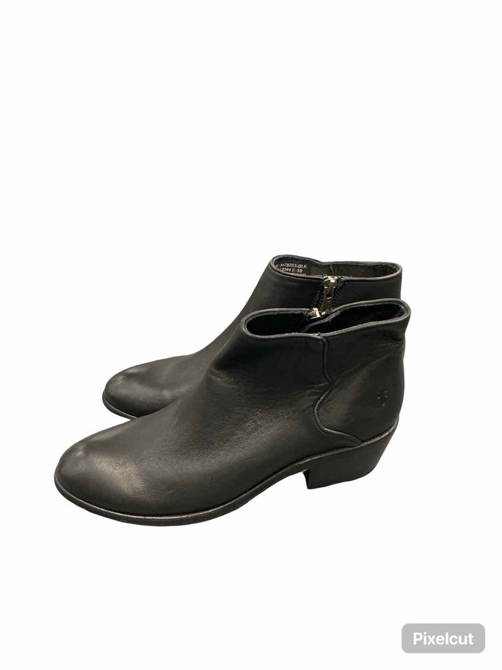 Frye Shoe Size 8 Black Carson Piping Bootie Boots(Ankle)