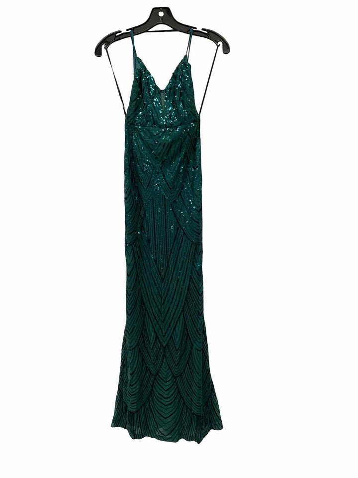 Thatssofetch Size 2 Green sequined Dress