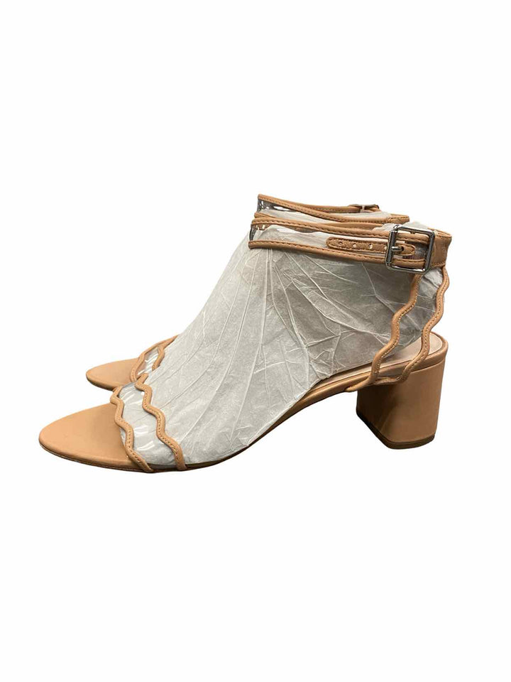 Loeffler Randall Shoe Size 9 Tan Scalloped Heels