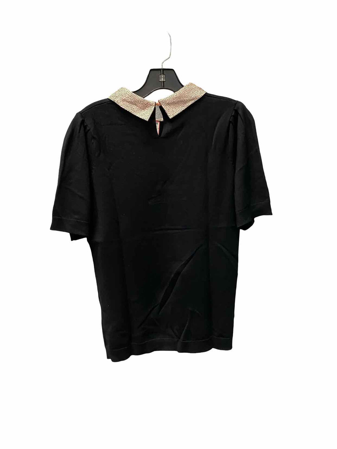 Adriana Papell Size M Black Short Sleeve Shirts