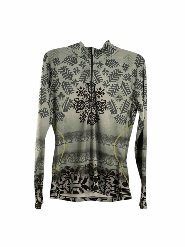 Athleta Size M Gray Print Athletic Jacket