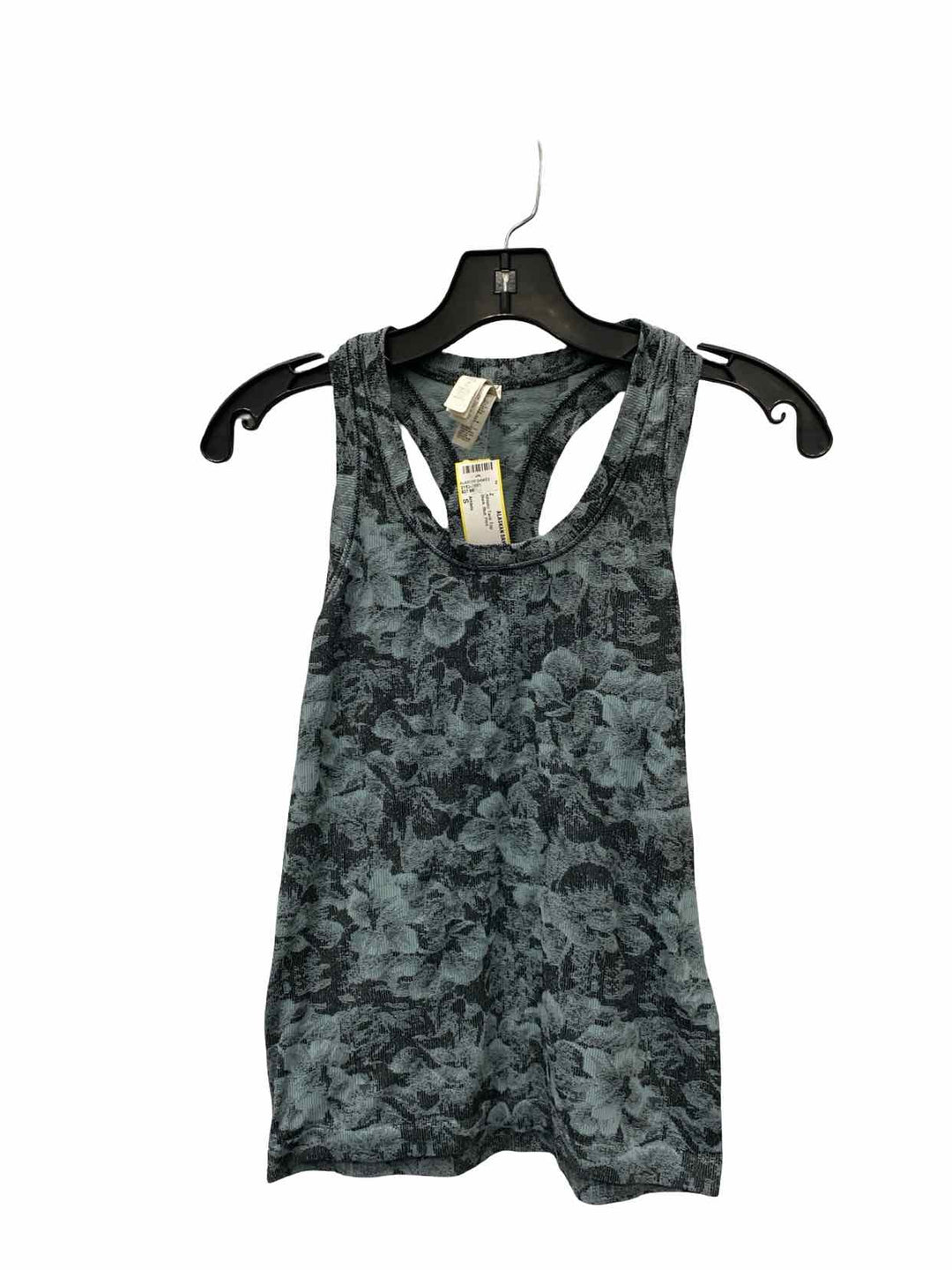 Athleta Size S Black Blue Print Athletic Tank Top