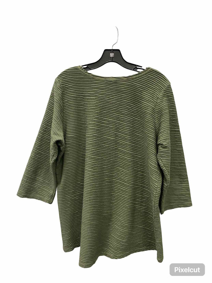 CMC Size XL Green 100% cotton Long Sleeve Shirts