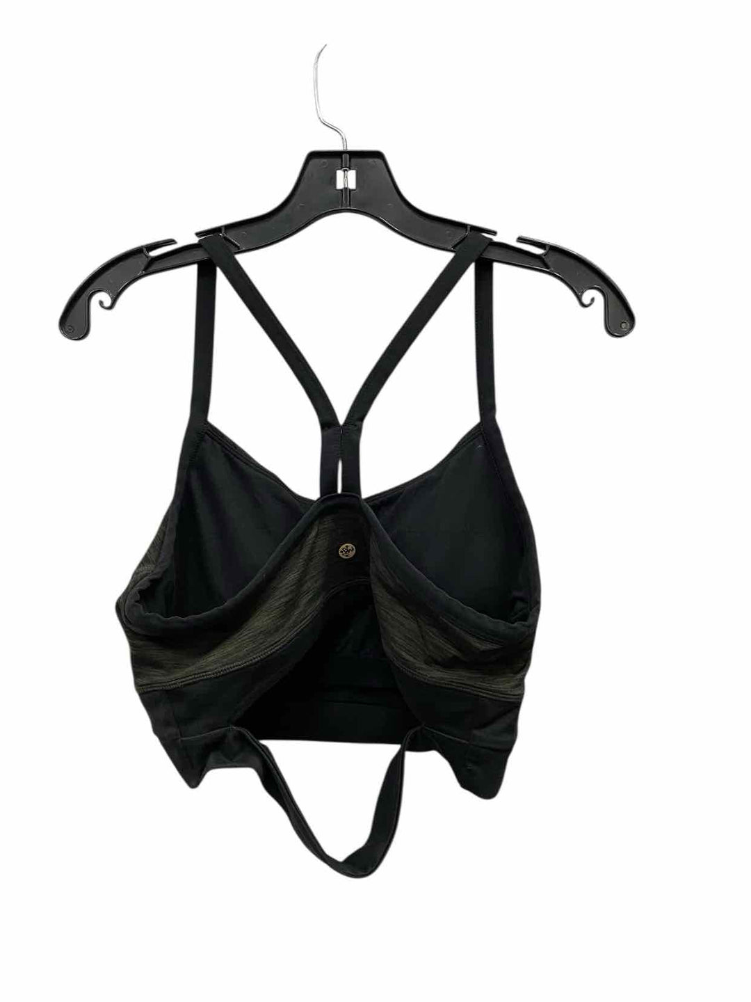 manduka Size L Green Black Athletic Bra