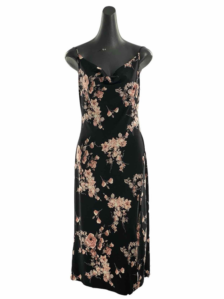 Lovely Day Size S Black Pink Floral Dress