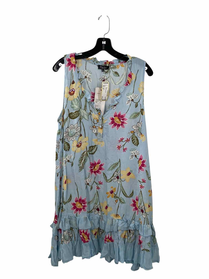 Papillon Size XL Blue Floral Dress