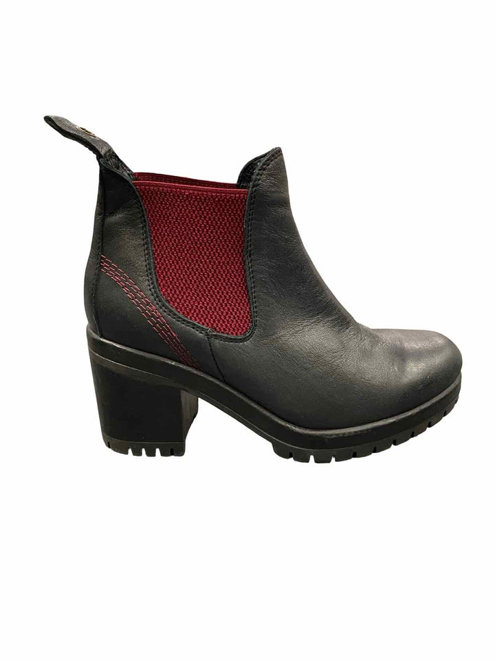 Bueno Shoe Size 37 Black Leather Chelsea Boots(Ankle)