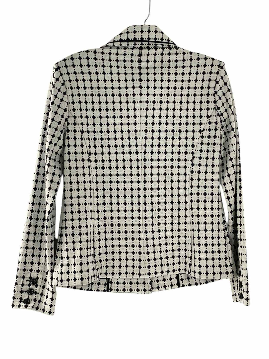 Cabi Size XS White Black Print Jacket