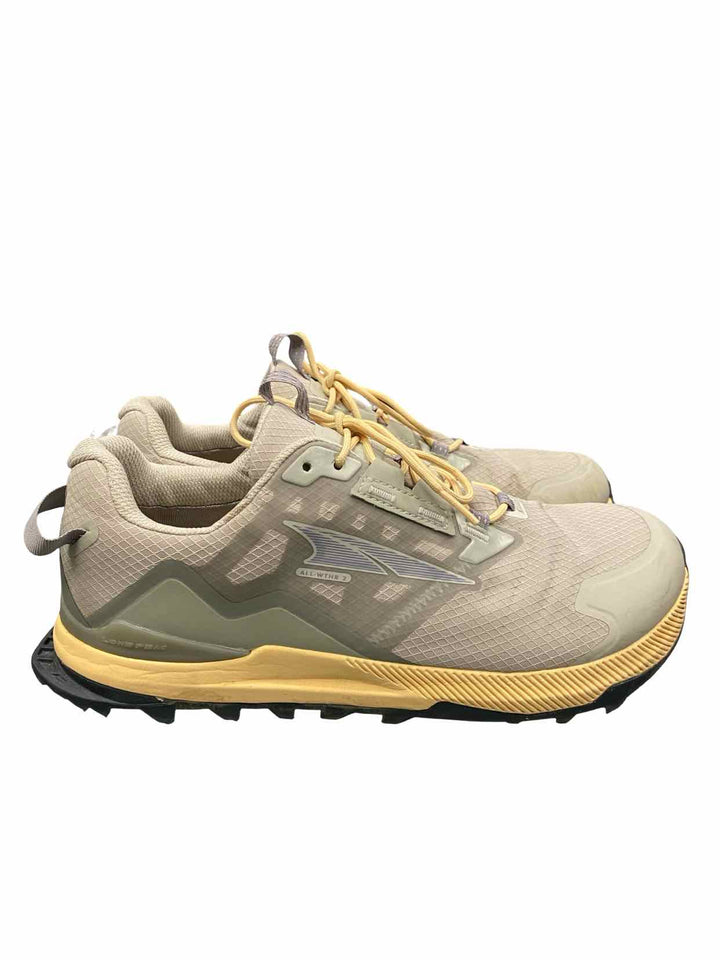 Altra Shoe Size 11 Grey Yellow Lone Peak All-Wthr Low 2 Sneakers