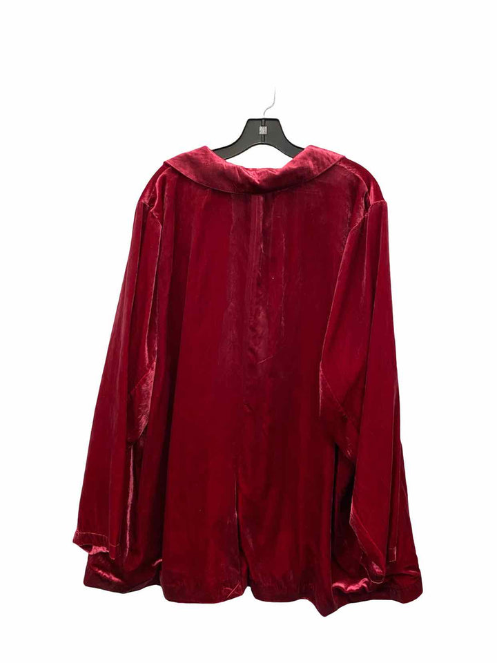 Torrid Size 4 Red Velvet Blazer