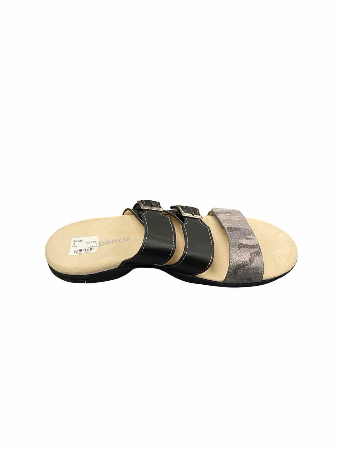 spenco Shoe Size 7 Black Tan Sandals