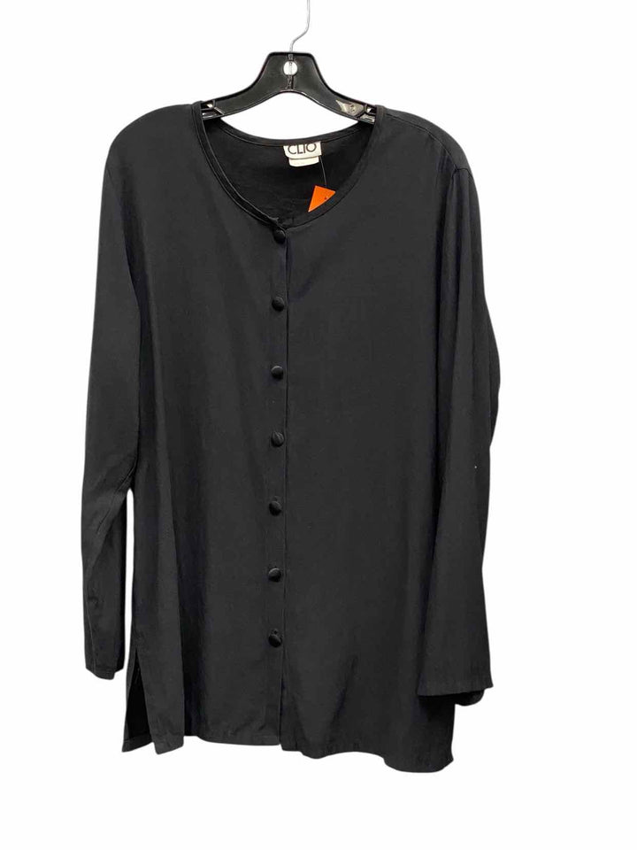 Clio Size L Black Long Sleeve Shirts