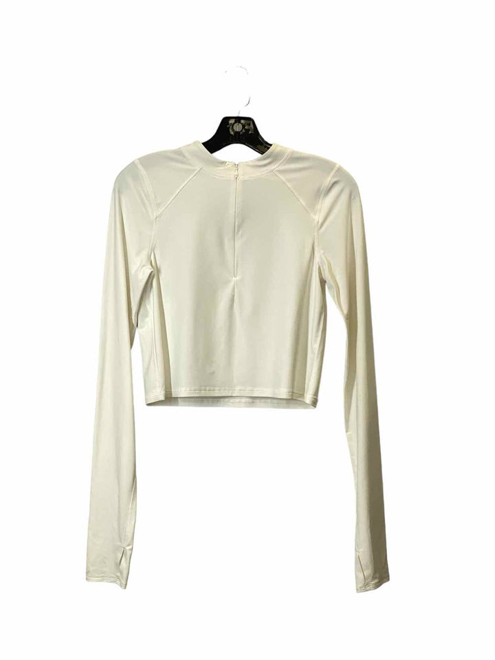 Lululemon Size S White Crop Athletic Long Sleeve