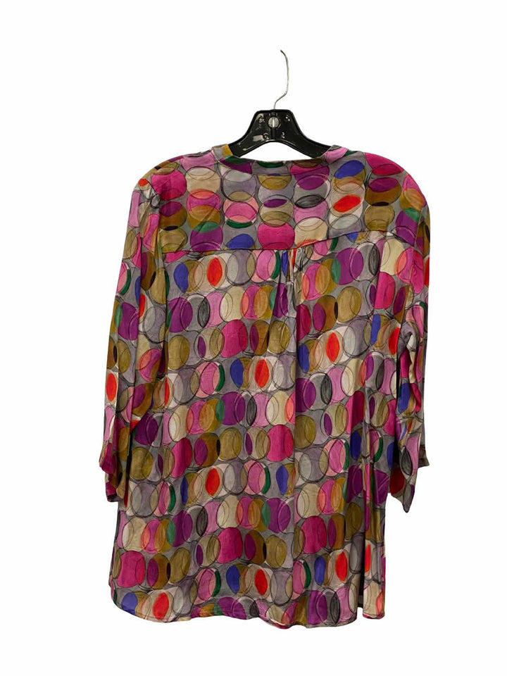 APNY Size L Purple Silver Print NWT Long Sleeve Shirts