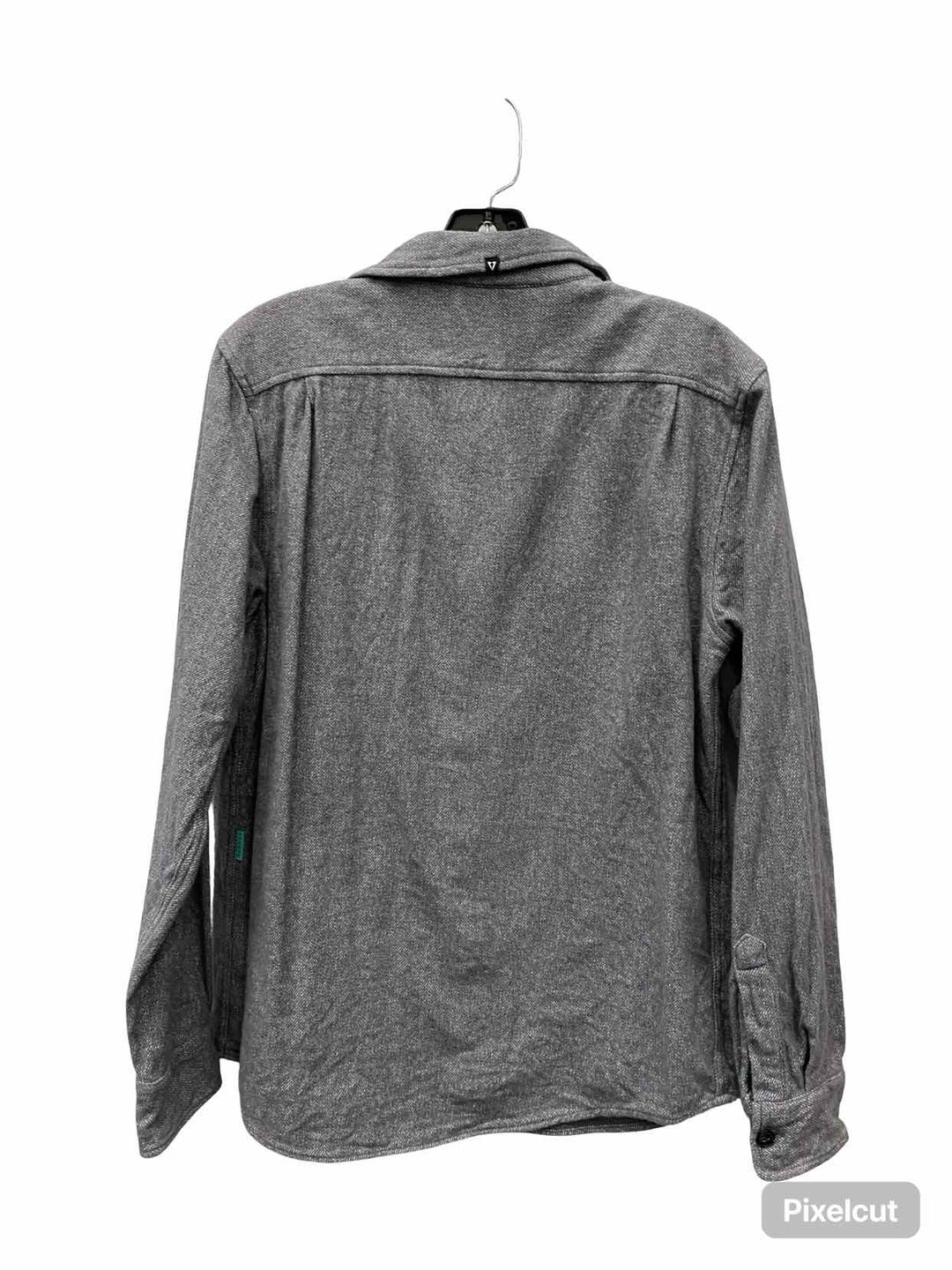 Vissla Size S Grey White 100% Organic Cotton Long Sleeve Shirts
