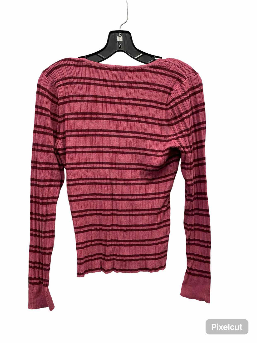 WHBM Size L Pink Long Sleeve Shirts