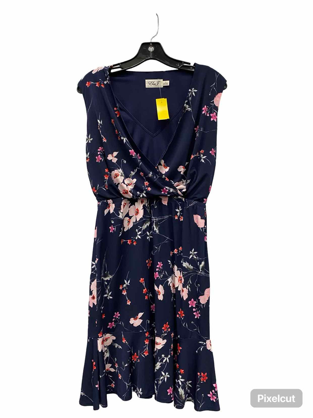 Eliza J Size 4 Blue Floral Dress