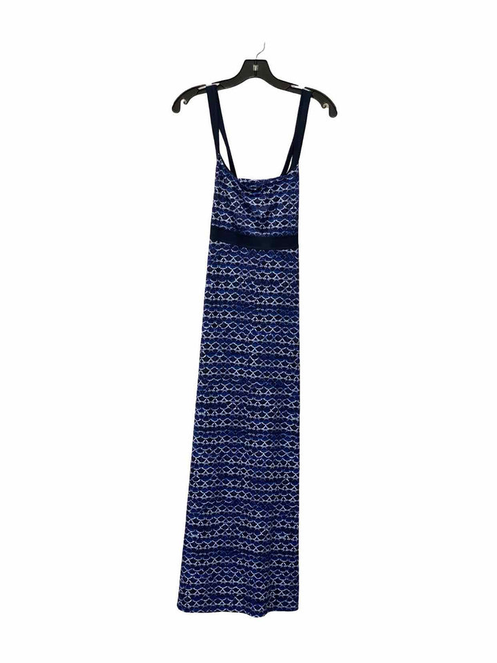 Eddie Bauer Size M Blue Print Dress