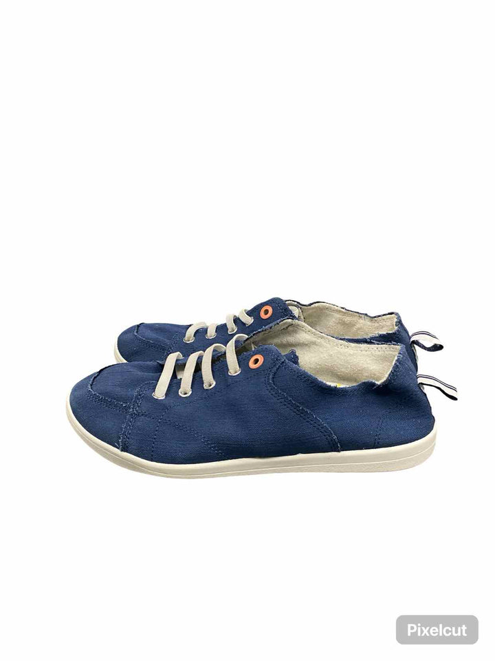 Vionic Shoe Size 9.5 Navy Canvas Sneakers