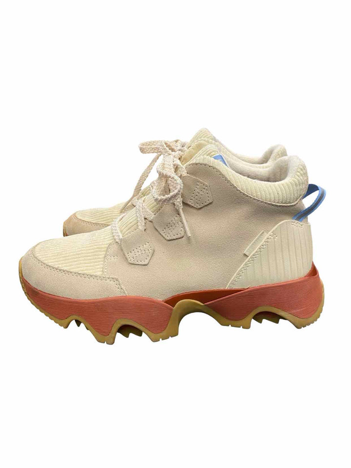 Sorel Shoe Size 9 Beige Leather Kinetic Impact Caribou Plus Boots(Ankle)