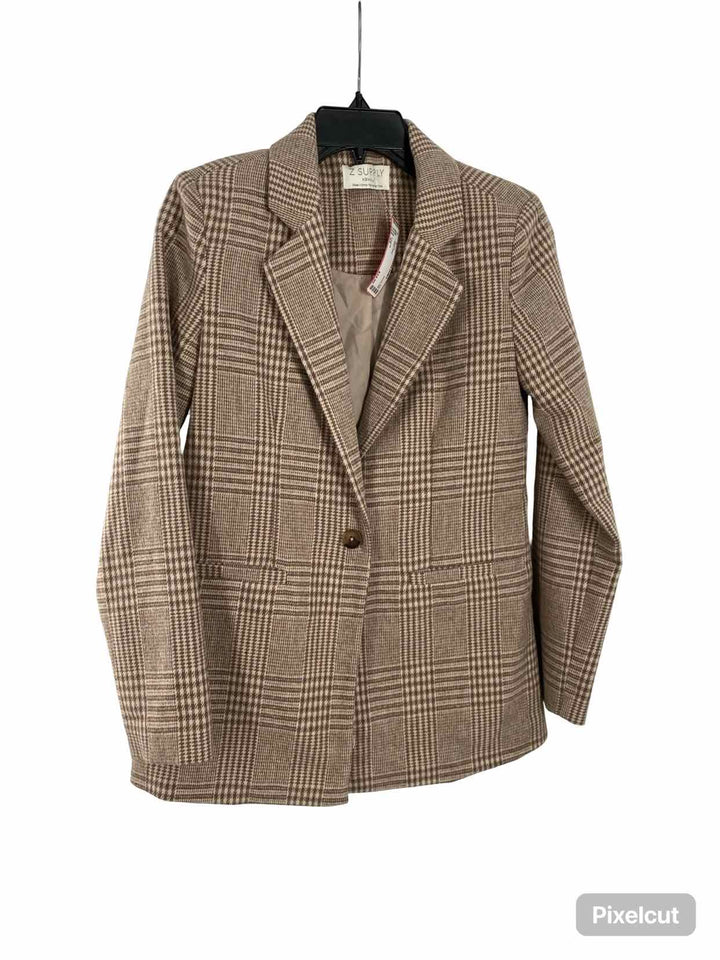 Z supply Size XS Beige Plaid Jacket