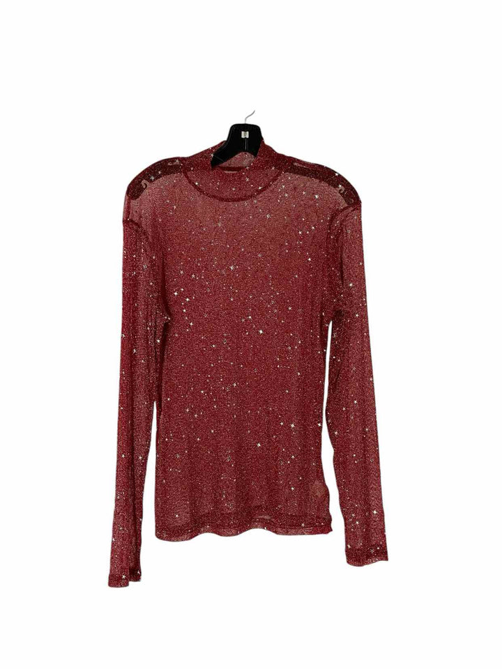 Unknown Brand Size XL Red Sparkle Long Sleeve Shirts