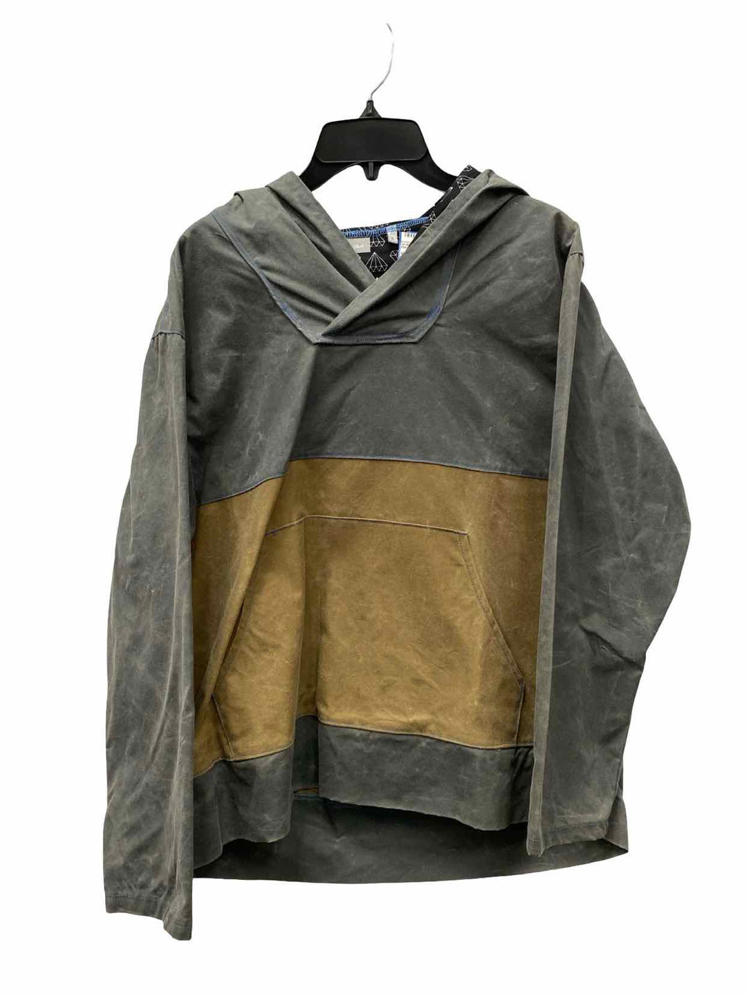 Small Time Shirt Size S Gray Brown Wax Canvas Coat(short)