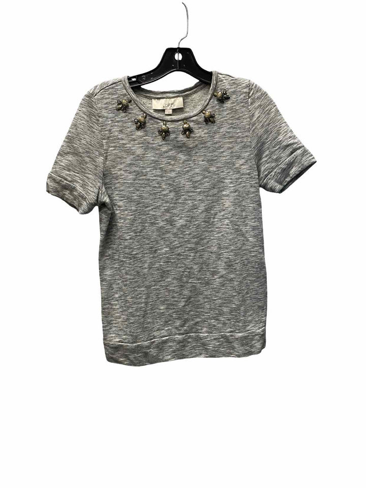 Loft Size S Grey Short Sleeve Shirts