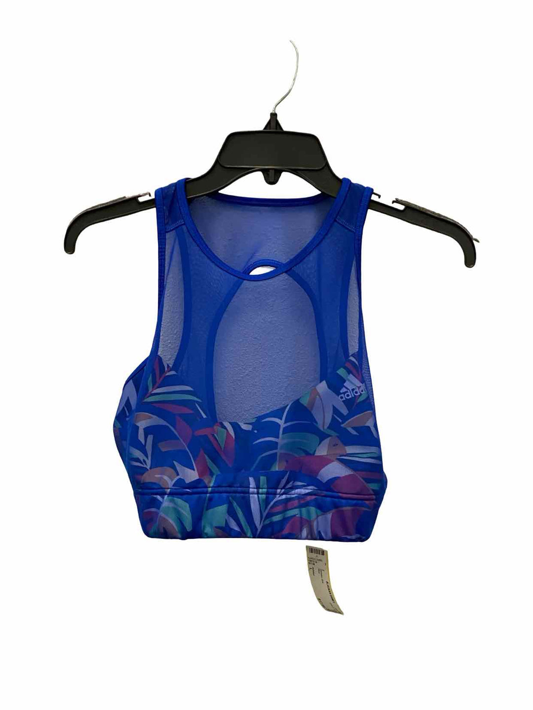 Adidas Size L Blue Athletic Bra