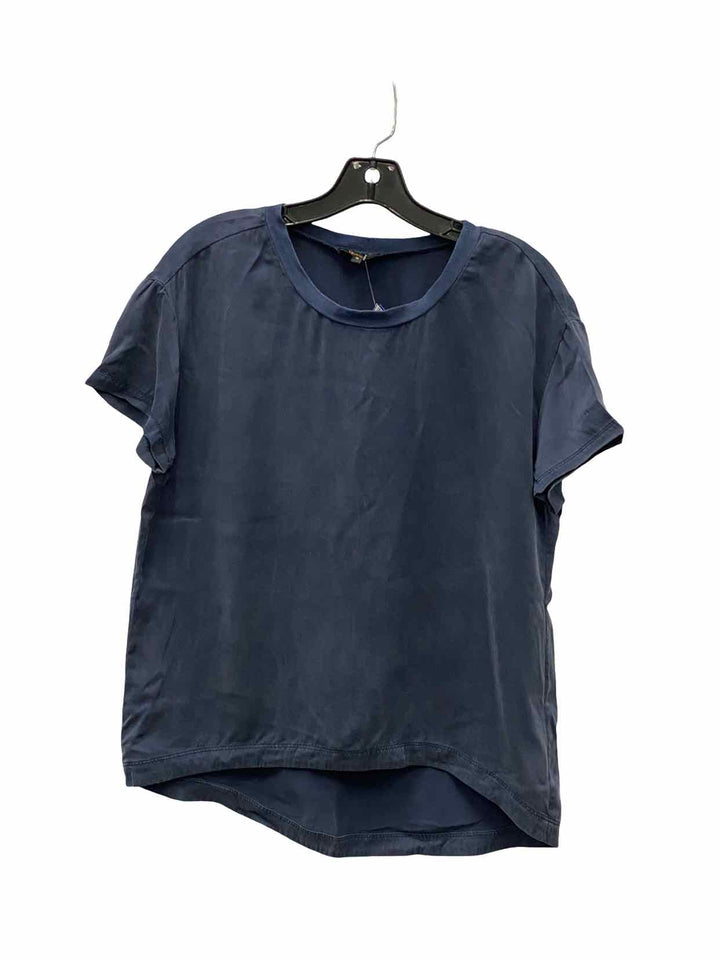 Quince Size S Navy 100% silk Short Sleeve Shirts