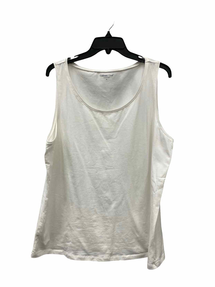Coldwater Creek Size XL White Tank Top