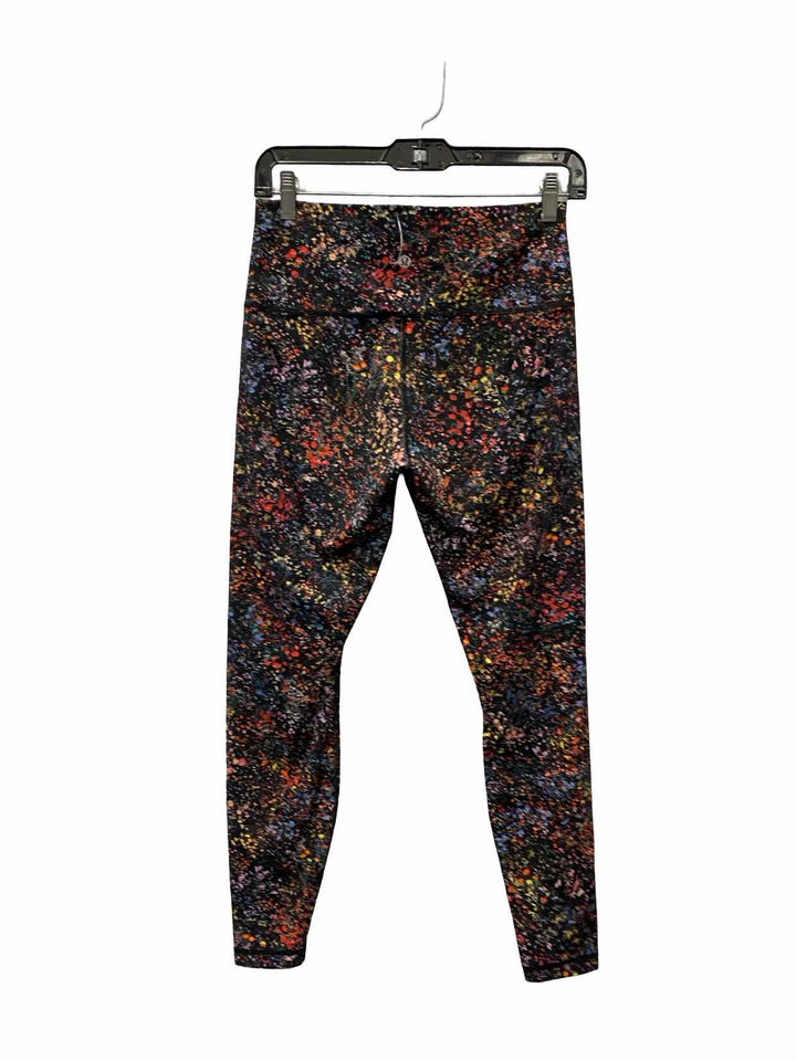 Lululemon Size 4 Black Floral Athletic Pants